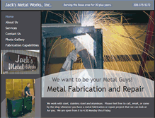 Tablet Screenshot of jacksmetalworks.com